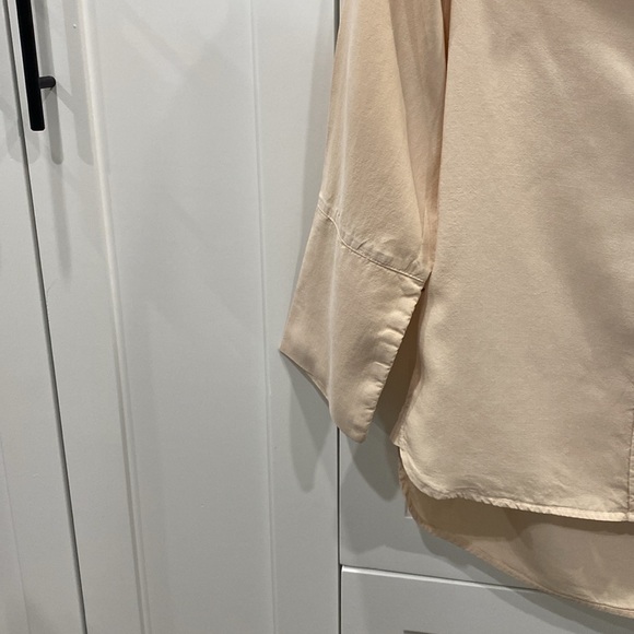 bella dahl XS Hi Lo Button Down Shirt light beige - Picture 4 of 8